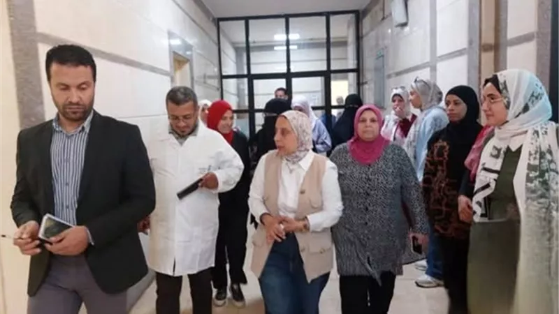 مدير صحة الإسماعيلية تتفقد مستشفيات التل الكبير في العيد