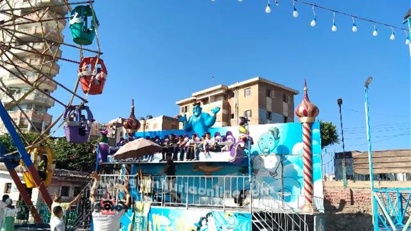 كفرالشيخ: إقبال كبير من المواطنين على الحدائق العامة والمتنزهات
