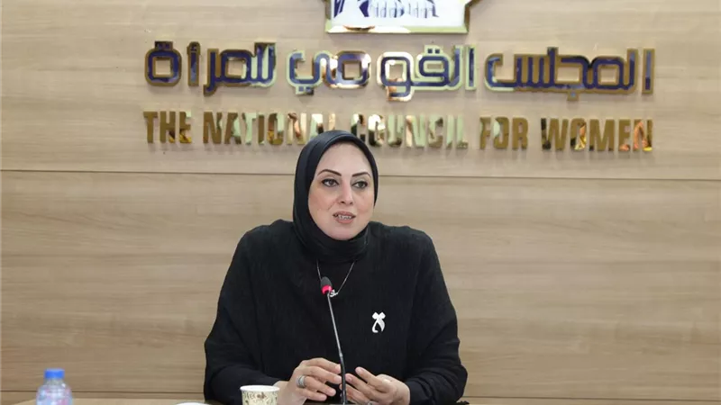 رشا مهدي تستعرض أنشطة لجنة المشاركة السياسية بـ