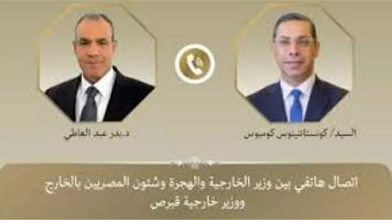 وزير الخارجية يبحث مع نظيره القبرصى جهود مصر لوقف إطلاق النار فى غزة