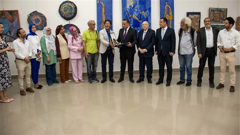 الفنون الجميلة فى الجامعة المصرية الروسية تنظم معرض 