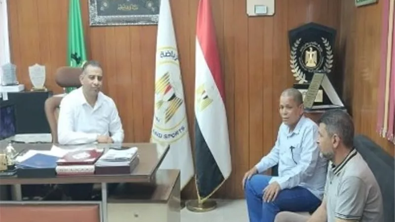 مدير رياضة القليوبية يبحث سبل دعم مركز شباب كفر الشوبك