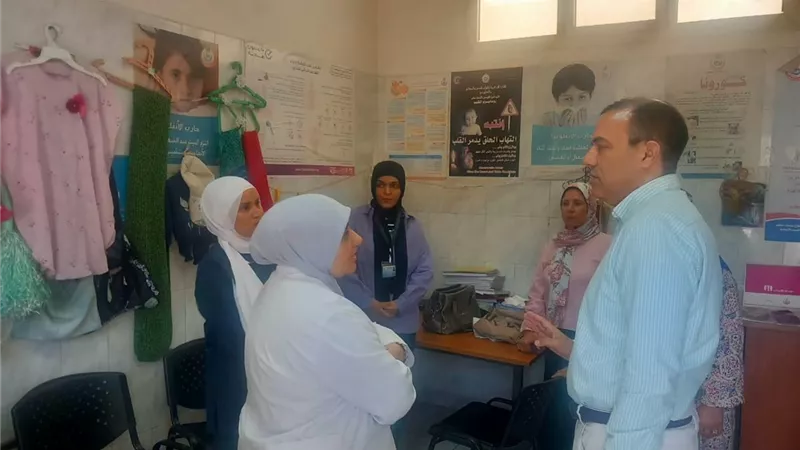 وكيل صحة البحيرة يفاجئ طب أسرة دسونس الحلفاية بأبوحمص