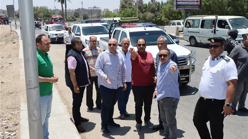 تخطيط مرورى حول مجمع مواقف السيارات الجديد ببنى سويف