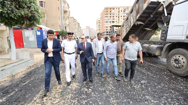 رصف عدد من شوارع كفر الشيخ ضمن الخطة الاستثمارية