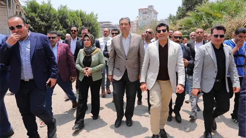 صبحي والشهابي يتفقدان الأعمال الإنشائية بنادي سيتي كلوب