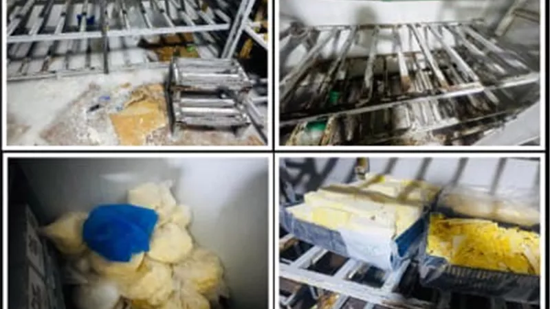 ضبط 725 كجم منتجات ألبان فاسدة داخل معمل غير مرخص بشبرا الخيمة