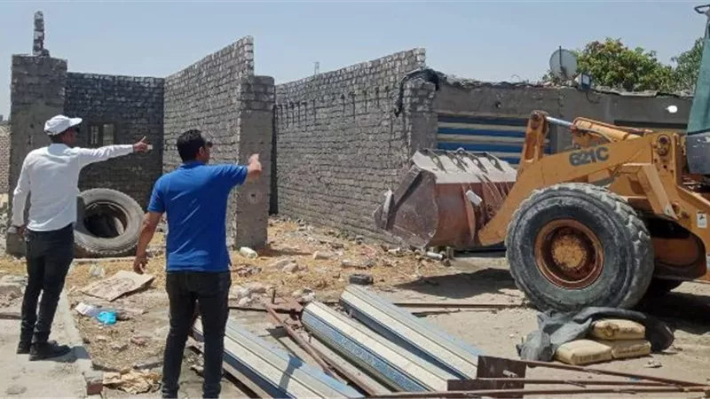 القنطرة شرق تتنفس من جديد 10 حالات تعدٍ تزال لتعيد للدولة حقها