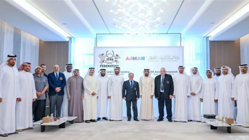 فهيم يصل الامارات لافتتاح بطولة آسيا لكمال الأجسام 2025