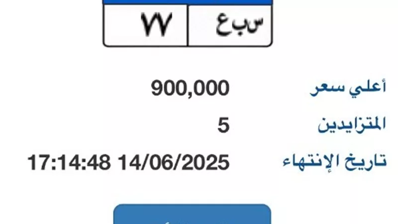 بوابة مرور مصر الإلكترونية تطرح لوحة مميزة بـ 900 ألف جنية