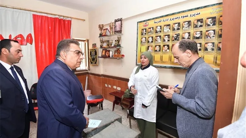 محافظ الدقهلية يتفقد لجان امتحانات الثانوية العامة