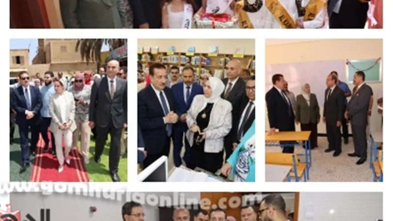 محافظ المنوفية يفتتح مشروعات صحية وتعليمية احتفالاً بالعيد القومي