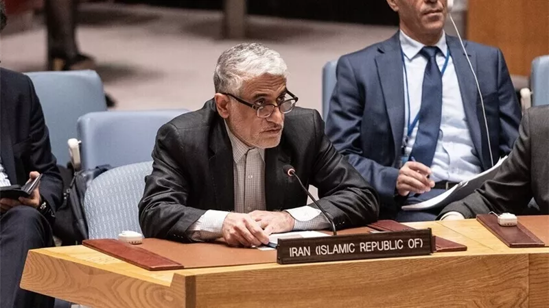 مندوب إيران بالأمم المتحدة: العدوان الإسرائيلي تجاوز كل الخطوط الحمراء