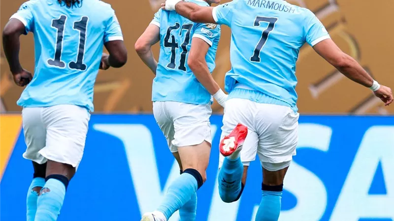 رجل مباراة مانشستر سيتى والوداد فى كأس العالم للأندية