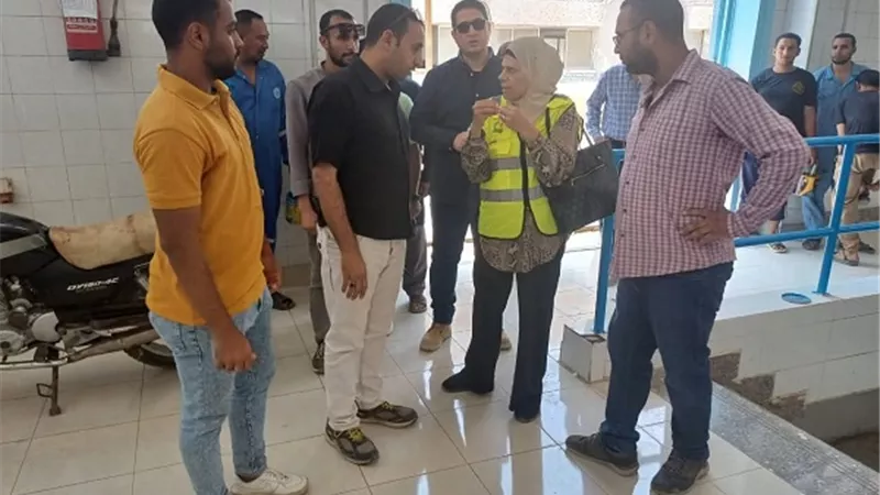 تفقد الأعمال بمحطتى مياه اشمنت مركز ناصر والفقاعي فى ببا