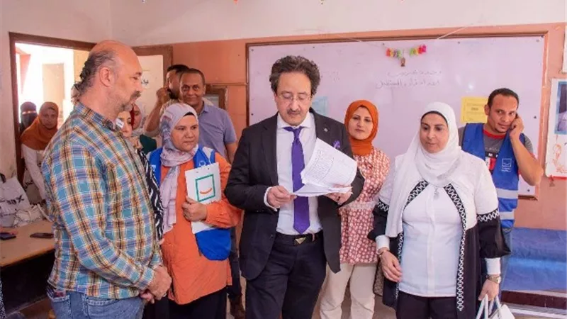 السنطة تستقبل قافلة جامعة طنطا التنموية المطورة.. بالصور