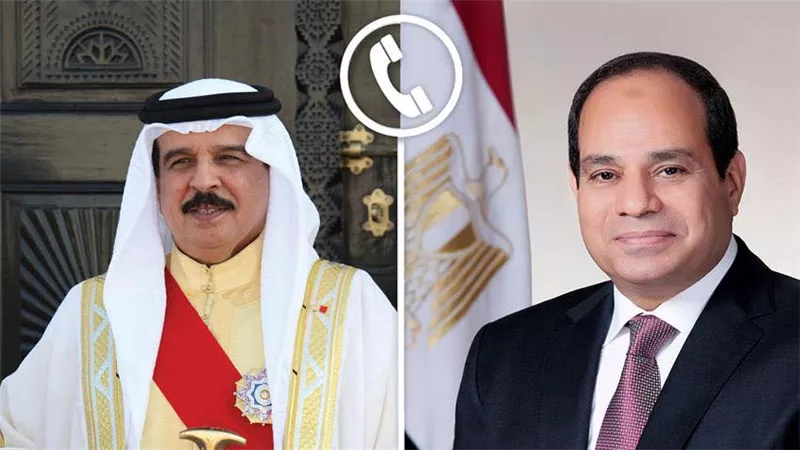 الرئيس السيسي وملك البحرين يحذران من اتساع الصراع بين إسرائيل وإيران ويؤكدان: وقف حرب غزة مفتاح الاستقرار