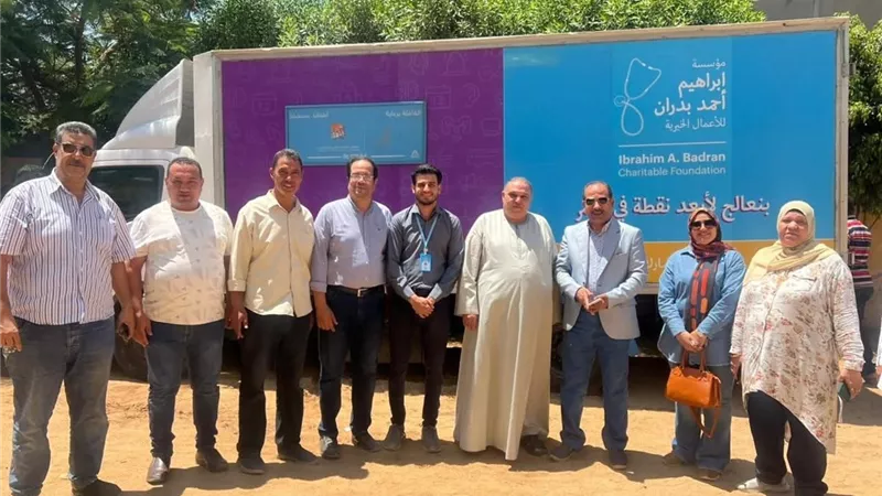 مدير تعليم قليوب يفتتح فعاليات القافلة الطبية بمدرسة ميت حلفا