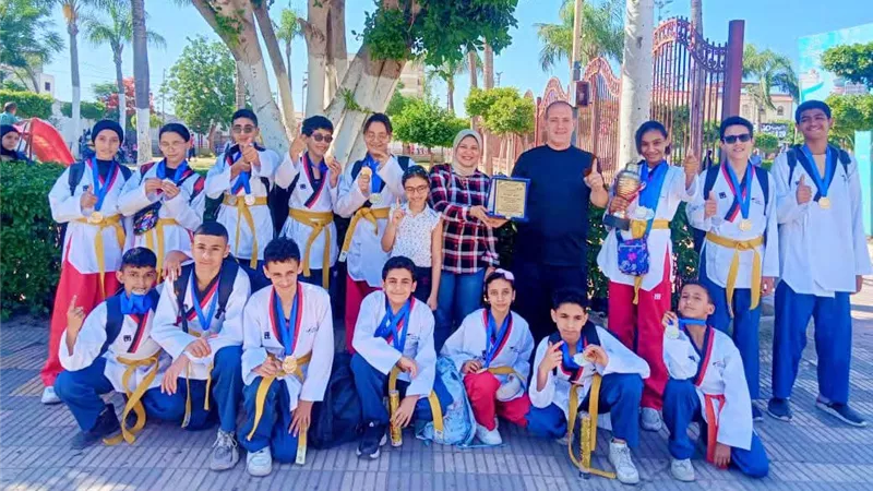 شباب كفر الشيخ يحصدون 124 ميدالية فى بطولة الدلتا للتايكوندو