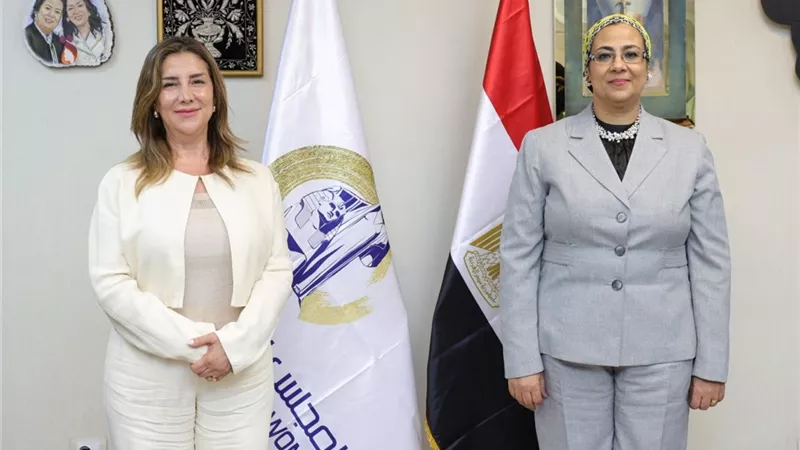 أمل عمار تستقبل ممثلة مفوضية الأمم المتحدة لشؤون اللاجئين بمصر
