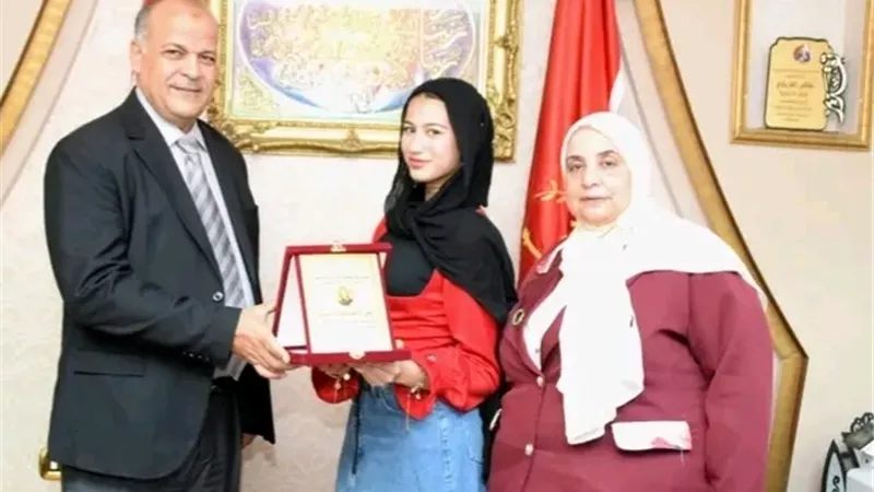 جنى أحمد السقا ثاني الجمهورية وأولى بورسعيد فى 