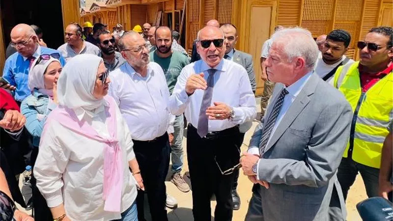 تفاصيل زيارة فودة وصابر ورئيس جهاز ماسبيرو لتطوير القاهرة الخديوية صور