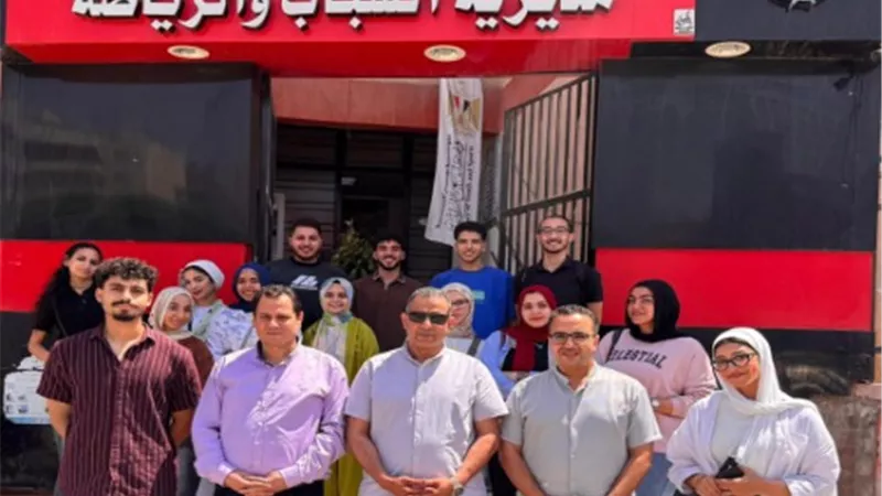 مدير رياضة القليوبية يناقش خطة الموسم السابع مع أعضاء فريق YLY