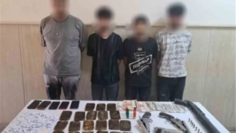 كمين أمني يطيح بتشكيل عصابي بحوزته حشيش وهيروين وأسلحة نارية في العبور