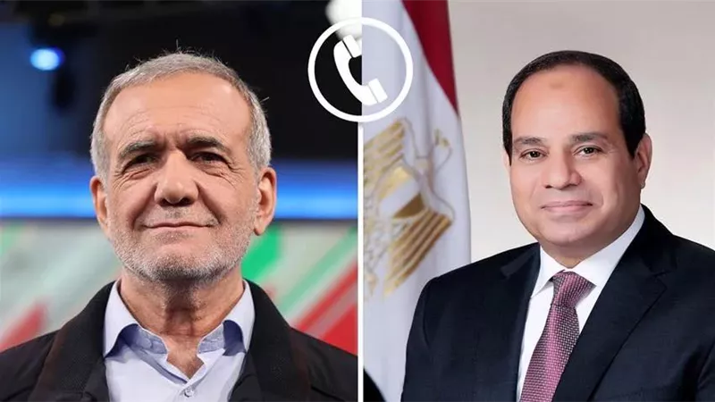 الرئيس السيسي يؤكد لنظيره الإيراني رفض مصر للهجوم الصاروخي الذي استهدف قطر