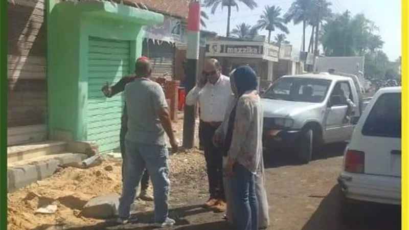 توسعة ورصف طريق عين غصين بالإسماعيلية