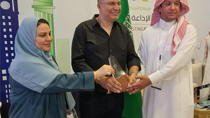 تكريم عمرو الليثي في هيئة الإذاعة والتلفزيون السعودية