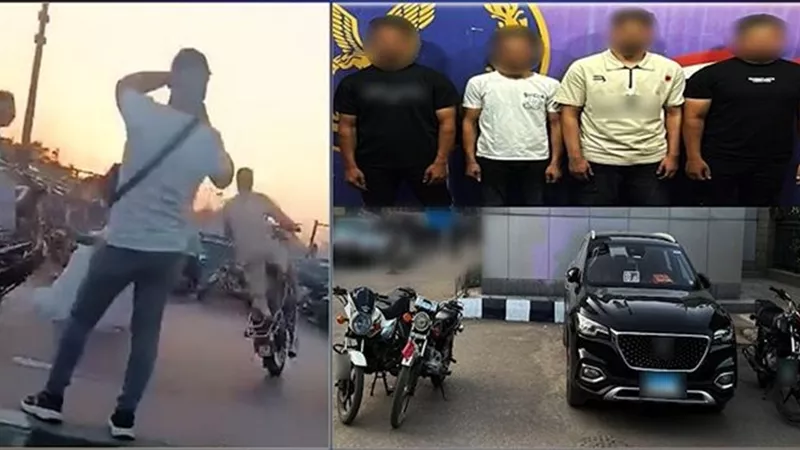 ضبط قائدى سيارة وبعض الدراجات النارية لاستعراضهم بحفل زفاف