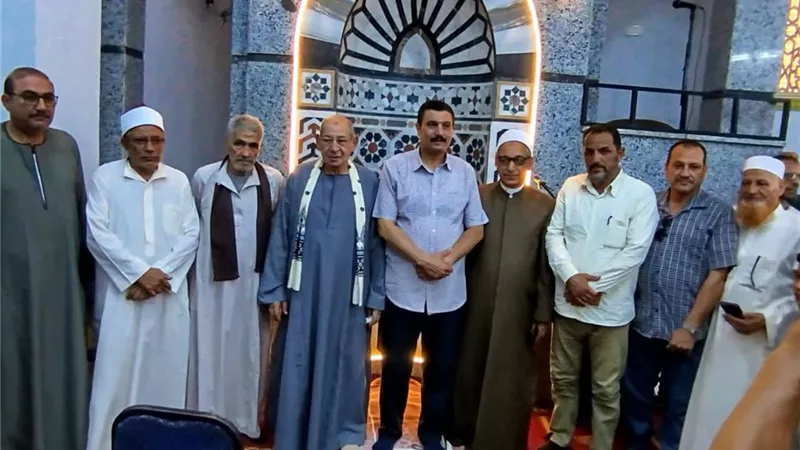 افتتاح مسجد النور بقرية ريدة في المنيا