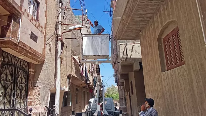 رفع كفاءة وصيانه الانارة العامة بمدينة بلطيم