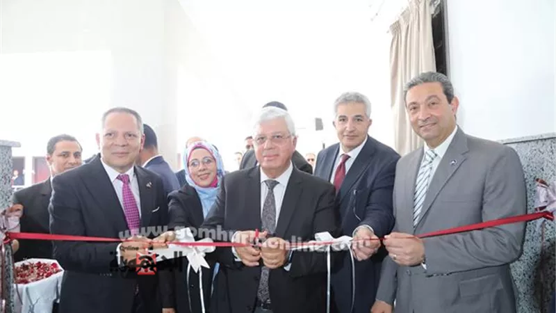 عاشور والشهابي وحمدان يفتتحون مشروعات تعليمية وصحية بجامعة دمياط