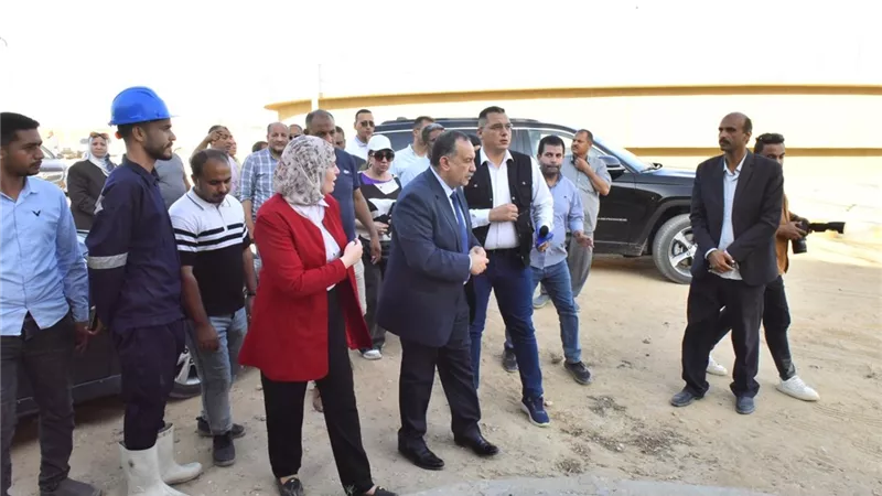 محافظ أسيوط يتفقد محطة معالجة المشايعة ضمن مشروع الصرف الصحي