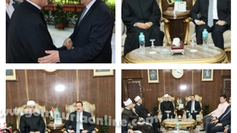 أبو ليمون يستقبل مفتي الجمهورية لتقديم العزاء في شهداء الإقليمي