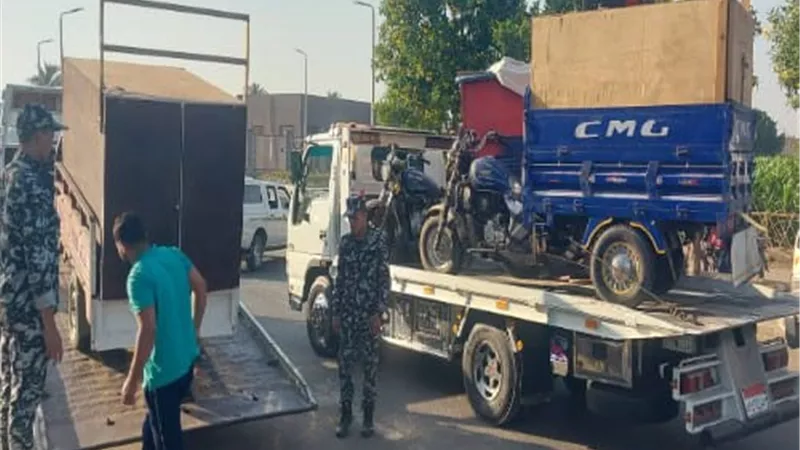 محافظ القليوبية يقود حملة مكبرة لإزالة الإشغالات والتعديات بمدخل بنها