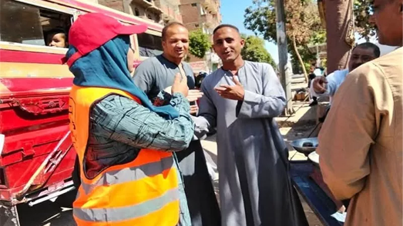 جولات ميدانية فى شوارع إسنا جنوب الأقصر للتوعية بمخاطر الإدمان