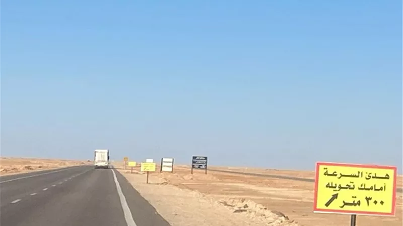 افتتاح وتشغيل القطاع الرابع من إزدواج طريق سيوة / مطروح