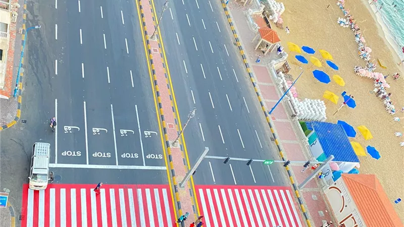 بطول1.7كم تخطيط اشارات العبوربطريق الكورنيش بالاسكندرية