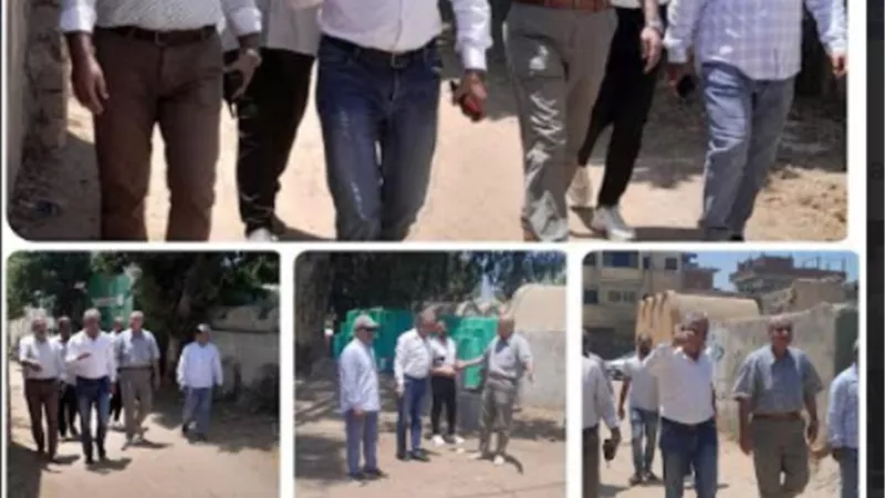 رئيس مدينةبلبيس يفاجئ الوحدة المحلية بكفر ايوب سليمان