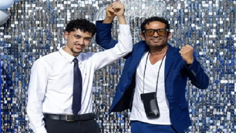 عمرو سعد يحتفل بتخرج نجله رابي من الثانوية الألمانية