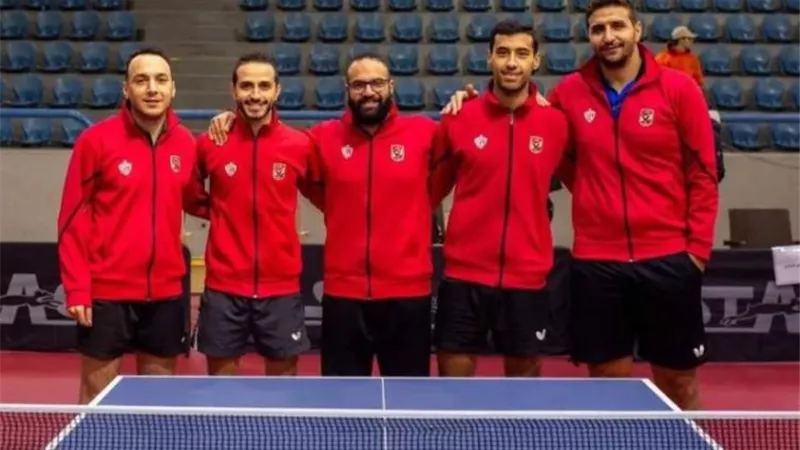 الأهلى يهزم الزمالك فى بطولة دورى تنس الطاولة