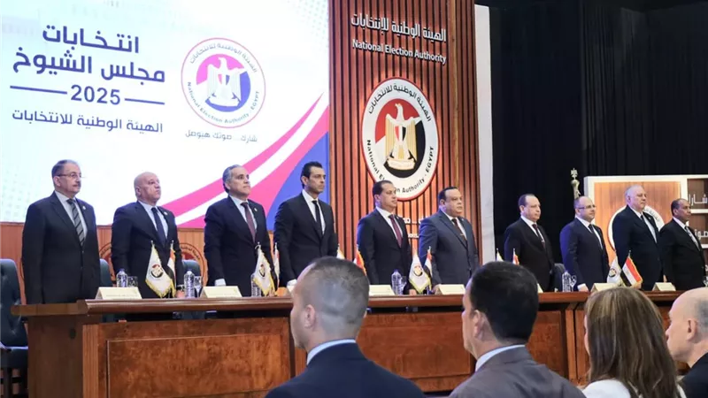 رئيس النيابة الإدارية الجديد يباشر مهام منصبه ويشارك في إعلان الجدول الزمني لانتخابات الشيوخ