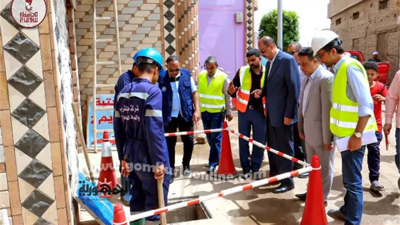 محافظ سوهاج يتفقد سير العمل بمشروعات المبادرةالرئاسية