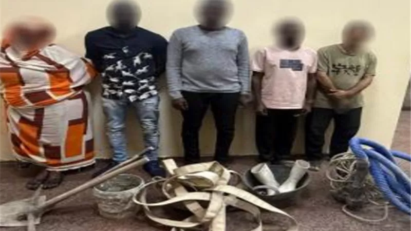 بينهم سيدة.. ضبط موظف و5 أجانب ينقبون عن الآثار بالسيدة زينب