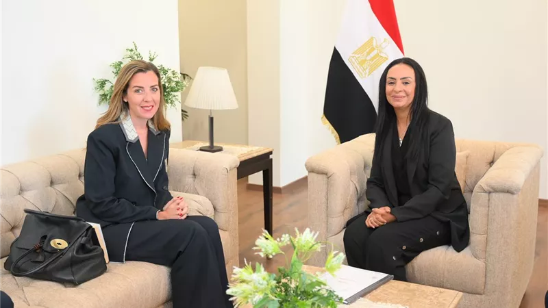 وزيرة التضامن تلتقي المديرة التنفيذية لصندوق 