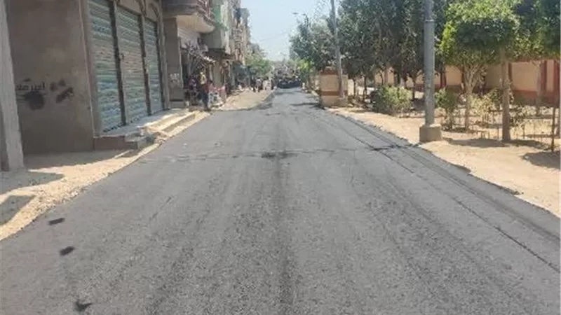 دمياط تواصل رصف قرى 