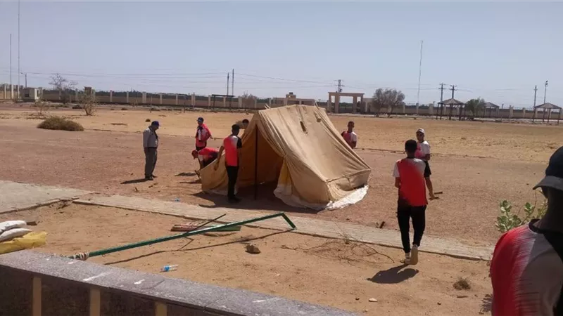 معسكر كشفي جديد بالوادي الجديد لصالح وزارة الشباب والرياضة